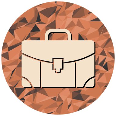 evrak çantası simgesi, vektör illüstrasyonu