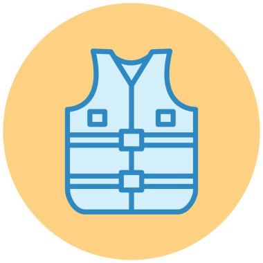 Yelek. Web simgesi basit illüstrasyon