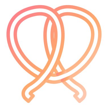 Simit modern ikon vektör illüstrasyonu 