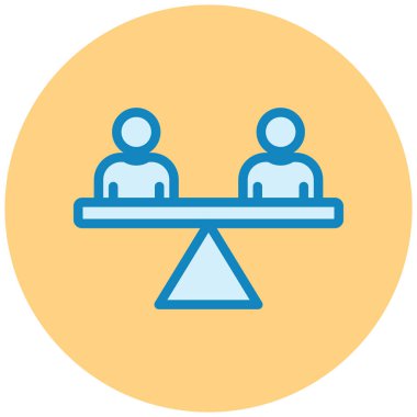 İnsanların düz simgelerinin vektör illüstrasyonu