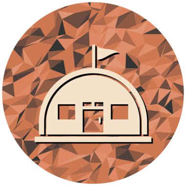 Ev. Web simgesi basit illüstrasyon