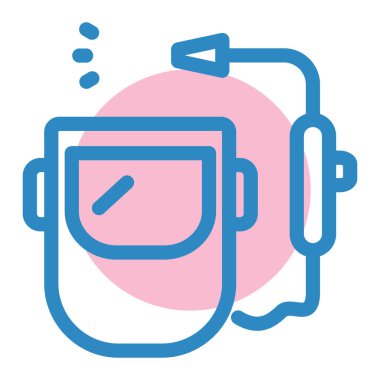 robot. Web simgesi basit illüstrasyon