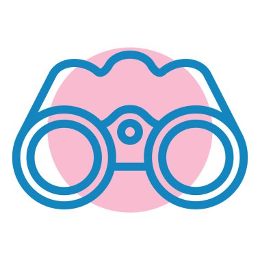 dürbün simgesi vektör illüstrasyonu