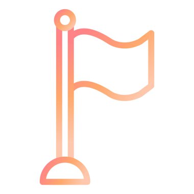 bayrak ikonu vektör illüstrasyonu 