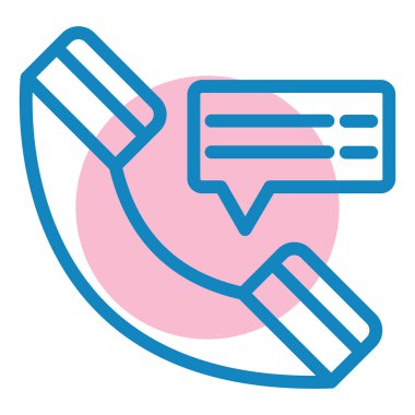 Sohbet simgesi vektör illüstrasyonu