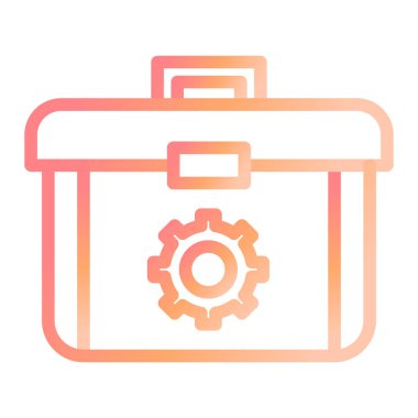 araç kutusu simgesi, özet vektör illüstrasyonu