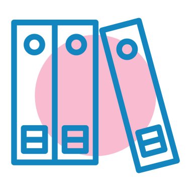 dosya dizinleri ikon vektör illüstrasyonu