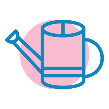 Sulama kutusu vektörü. özet düz biçim resmetme sembolü.