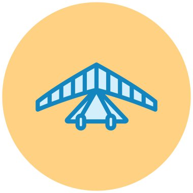 Bir çadır simgesinin vektör illüstrasyonu