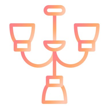 Avize. Web simgesi basit illüstrasyon