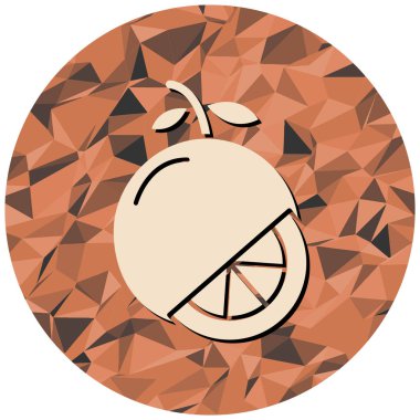 Bir meyve simgesinin vektör illüstrasyonu