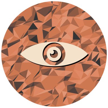 Göz simgesi. Göz vektör simgelerinin düz çizimi