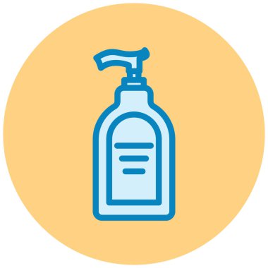 Bir şişe simgesinin vektör illüstrasyonu