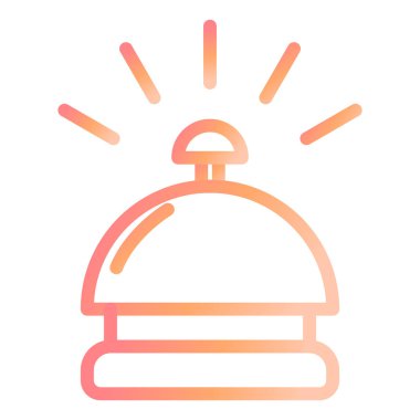 Bell masası. Web simgesi basit illüstrasyon 