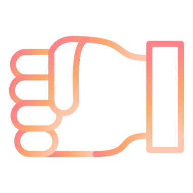 Modern simge vektör illüstrasyonunu yumrukla 