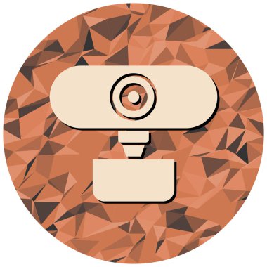 Kamera. Web simgesi basit illüstrasyon