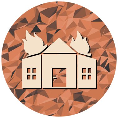 Ev. Web simgesi basit illüstrasyon