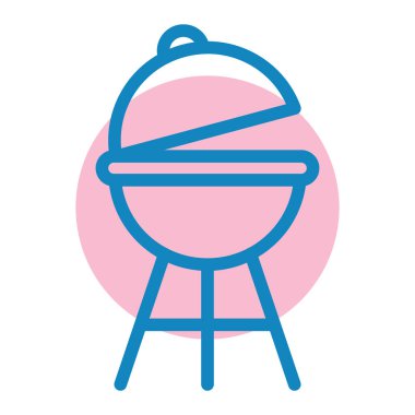 Barbekü Izgara vektör simgesi