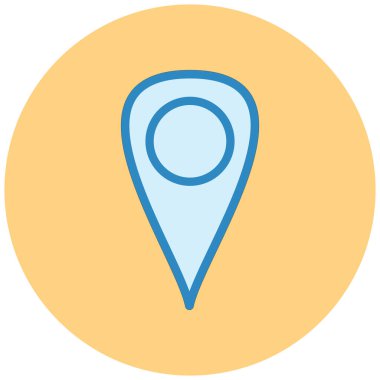 konum. Web simgesi basit illüstrasyon