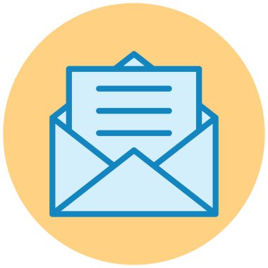 Mektup. Web simgesi basit illüstrasyon