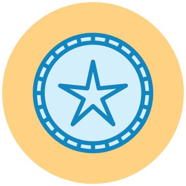 Yıldız. Web simgesi basit illüstrasyon