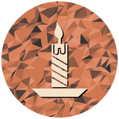 Mum. Web simgesi basit illüstrasyon