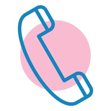 Telefon, cep telefonu, sohbet, iletişim, vektör illüstrasyonu