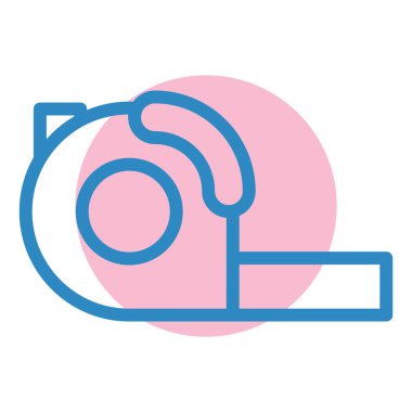 Teyp. Web simgesi basit illüstrasyon