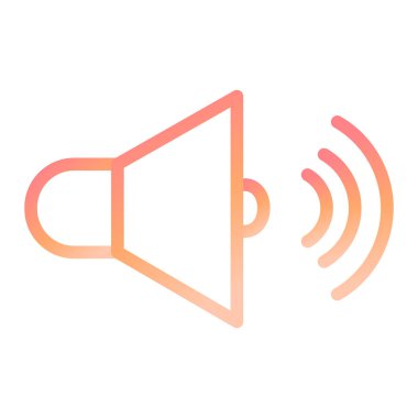 Ses. Web simgesi basit illüstrasyon 