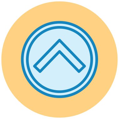 yukarı ok simgesi vektör illüstrasyonu