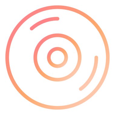 Küçük Disk. Web simgesi basit illüstrasyon 