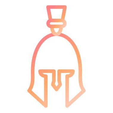 Roman Miğferi modern ikon vektör illüstrasyonu 