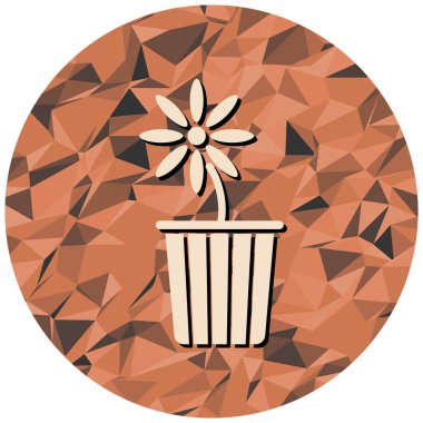 Bir çiçeğin vektör illüstrasyonu