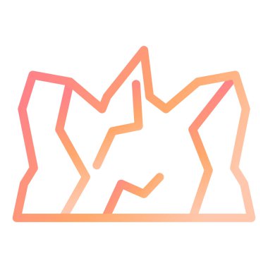 Buzul. Web simgesi basit illüstrasyon 