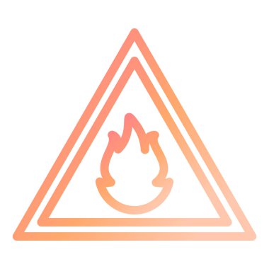 Yanıcı madde. Web simgesi basit illüstrasyon 