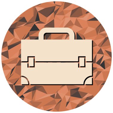 evrak çantası simgesi, vektör illüstrasyonu