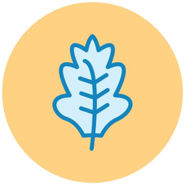 Yaprak. Web simgesi basit illüstrasyon