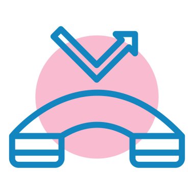 Telefon çağrısının vektör çizimi modern simge