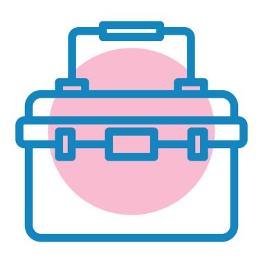 Çanta. Web simgesi basit tasarım