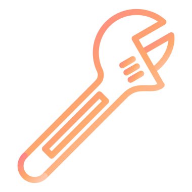 İngiliz anahtarı. Web simgesi basit illüstrasyon