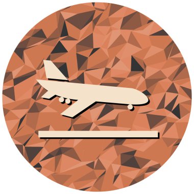 Uçan bir düzlemin vektör çizimi