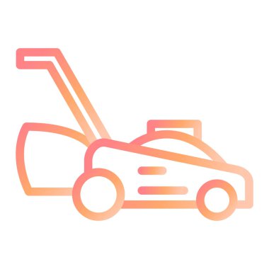 Bir araba simgesinin vektör illüstrasyonu