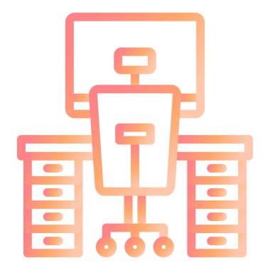 Çalışma alanı. Web simgesi basit tasarım