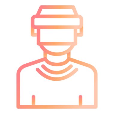 Hokey oyuncusu modern simge vektör illüstrasyonu 