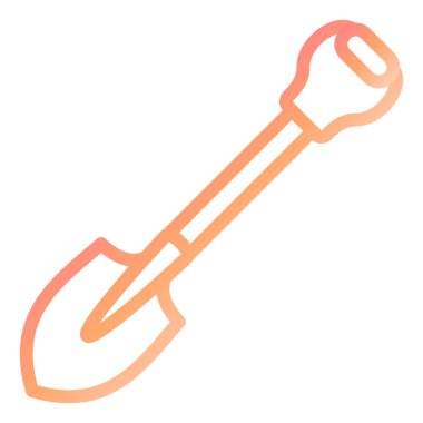 kürek simgesi vektör illüstrasyonu