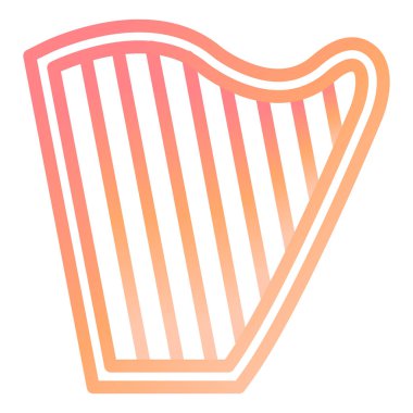 Modern simge vektör illüstrasyonunu harp et 