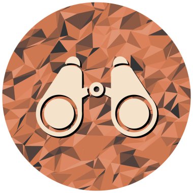 dürbün simgesi. vektör illüstrasyonu