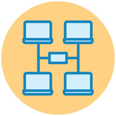 hiyerarşi. Web simgesi basit illüstrasyon