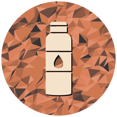 Bir şişe suyun vektör çizimi