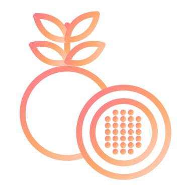 Passion Fruit modern ikon vektör çizimi